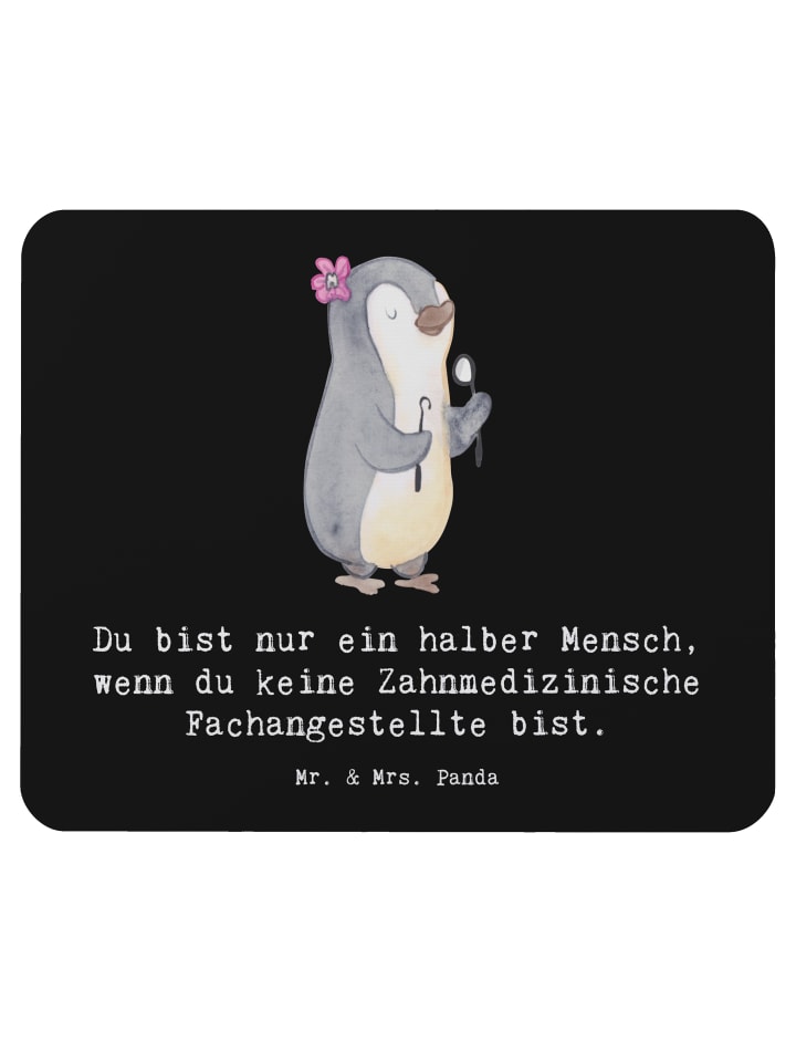 Mauspad Zahnmedizinische Fachangestellte Herz m... in Schwarz