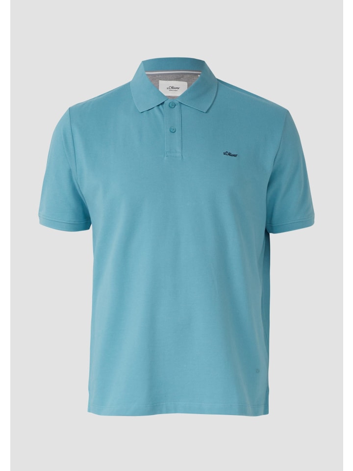 Polo-Shirt in 6603_türkisblau