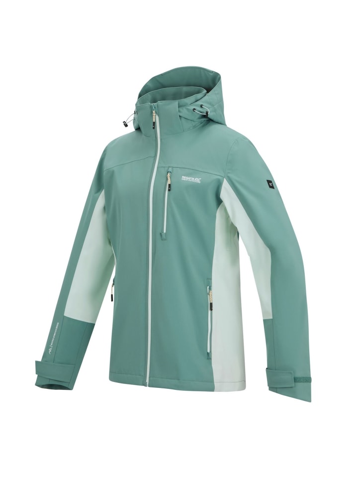 Wanderjacke Bosfield mit Kapuze und Wasserdicht in grün