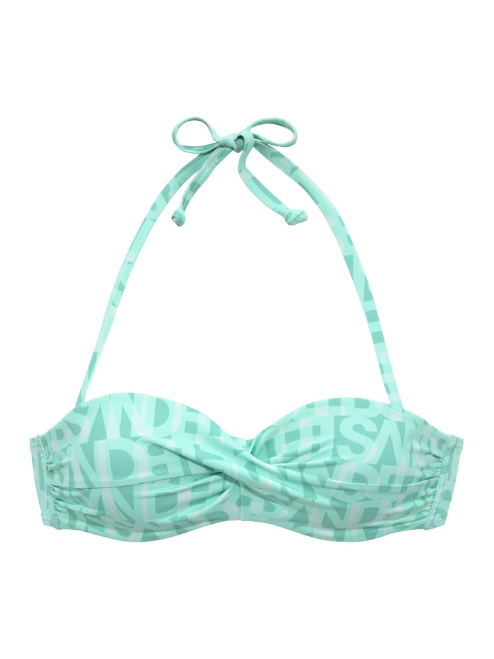 Bügel-Bandeau-Bikini-Top in mint