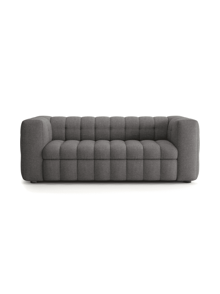 Sofa CHIARA in Anthrazitgrau - (W)220  x (H)80  x (L)100 cm