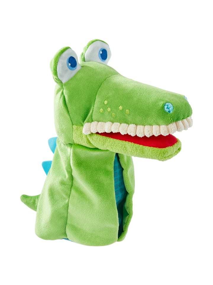 Handpuppe Handpuppe Allesfresser Kroko, 26 cm in mehrfarbig