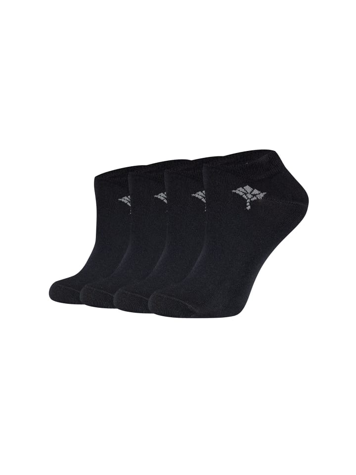 Sneakersocken 4er Pack black