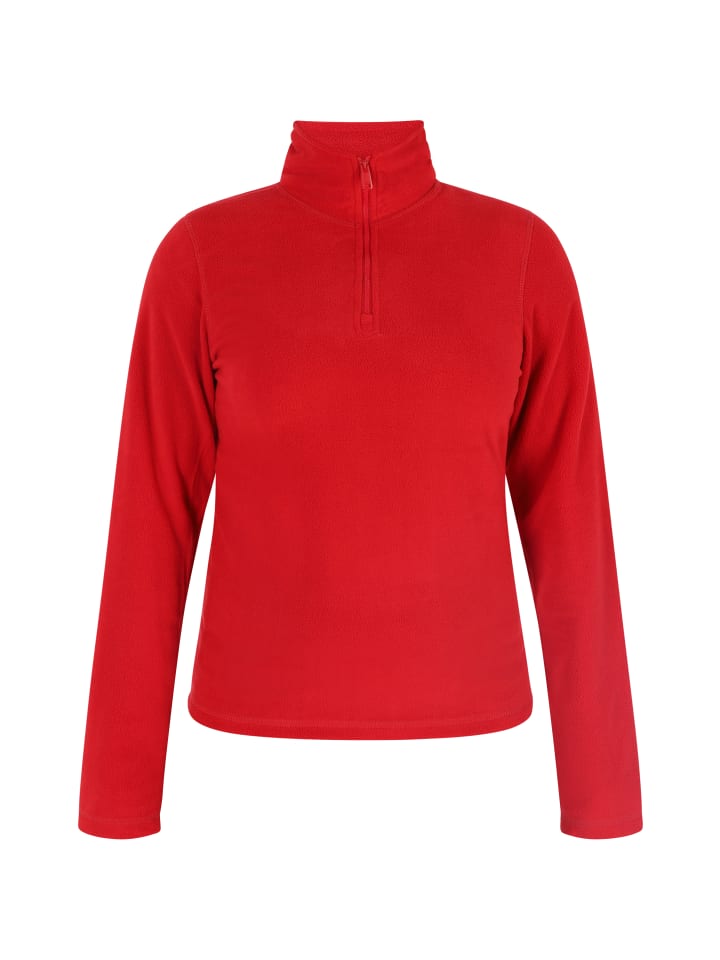 Women Fleece Pullover in Rot