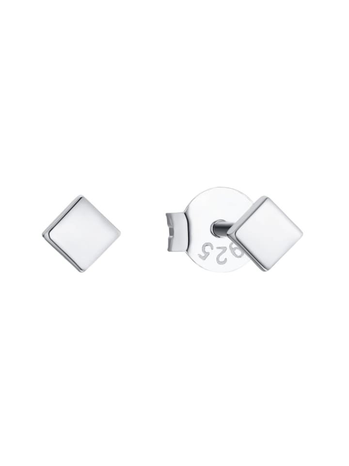 Ohrstecker Silber 925, rhodiniert in silber