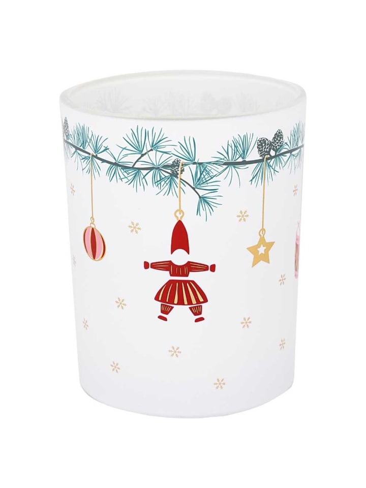 Kerzenhalter JUANA Glas Weiß 12 cm