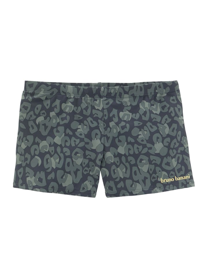 Boxer-Badehose in marine-oliv