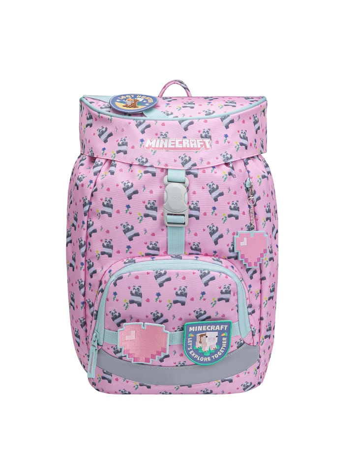 Schulrucksack Airy in Blau Minecraft Panda - 24x36x18cm