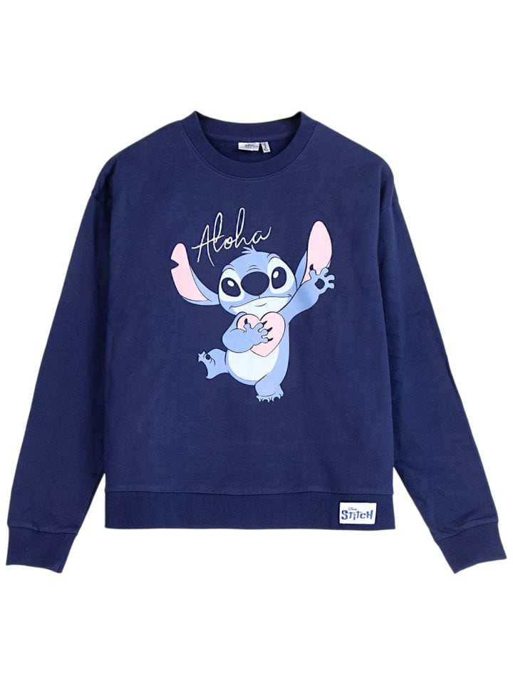 Sweatshirt Disney Lilo & Stitch Aloha in Dunkelblau