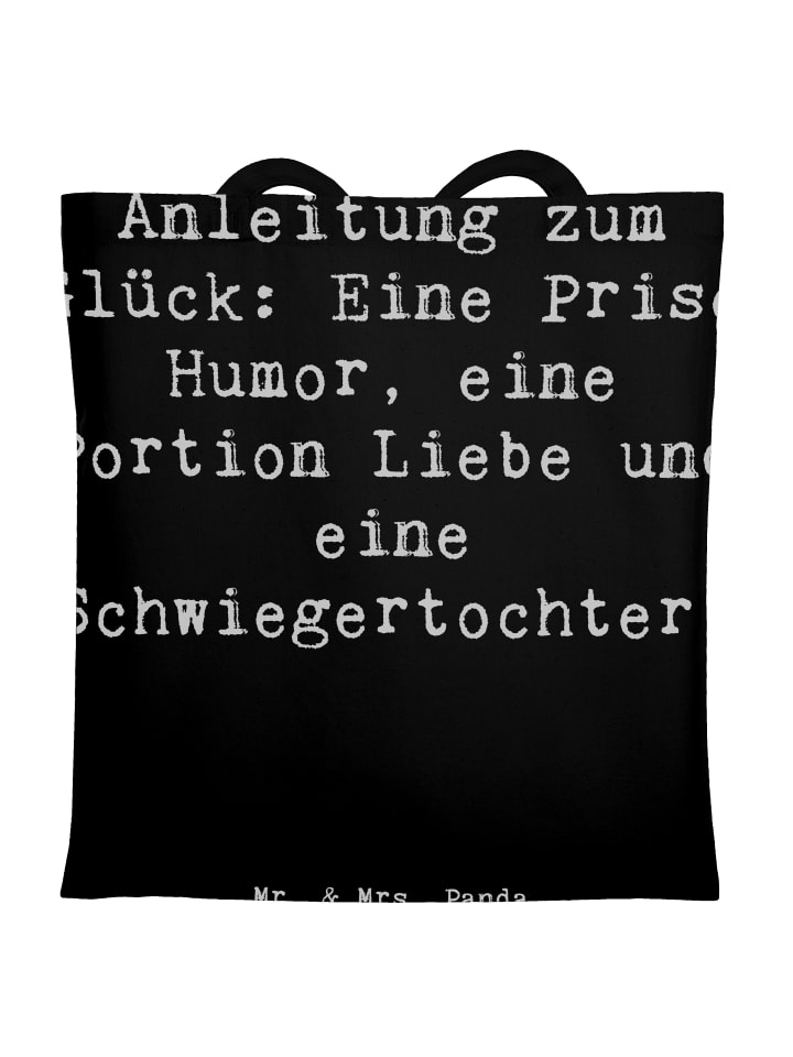 Tragetasche Humor Liebe Schwiegertochter mit Sp... in Schwarz