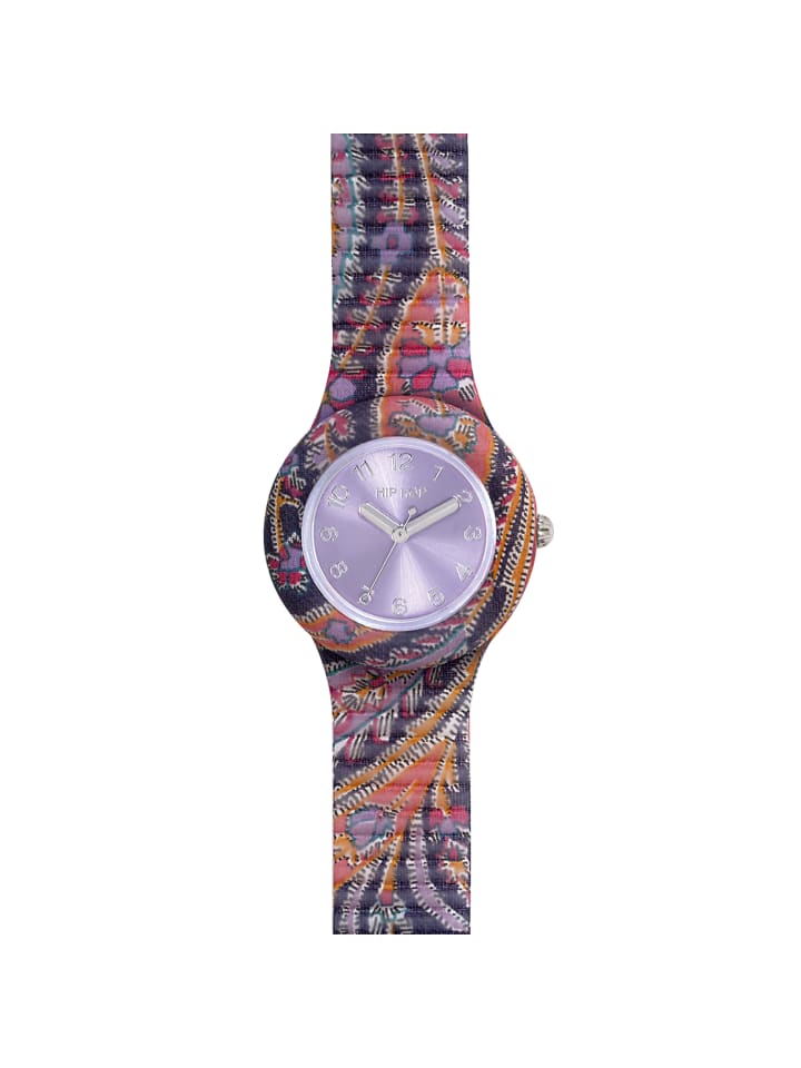 Analoguhr paisley lilak