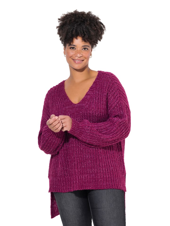 Pullover in fuchsia pink