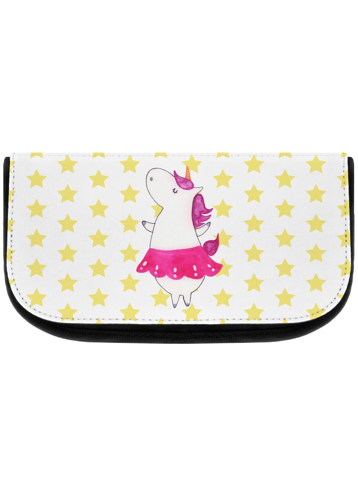 Kosmetiktasche Einhorn Ballerina ohne Spruch in Weiß
