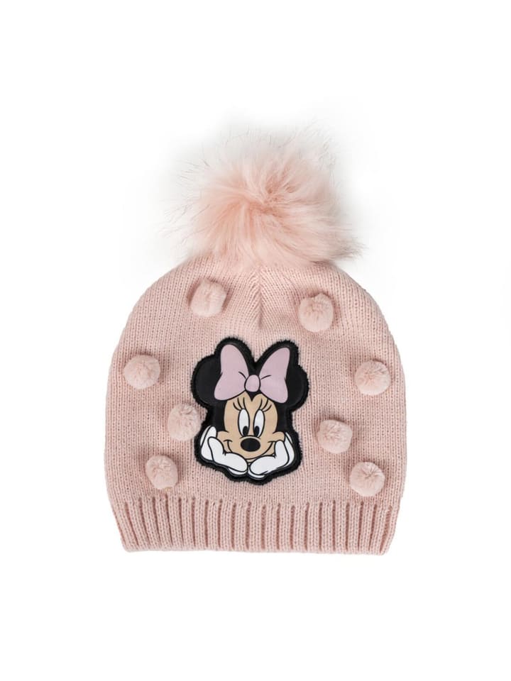 Disney Minnie Mütze für Kinder Beanie Wintermütze in Rosa
