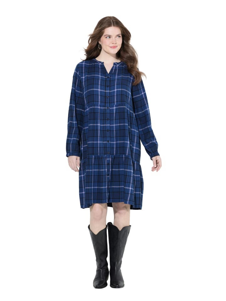 Midikleid in marine