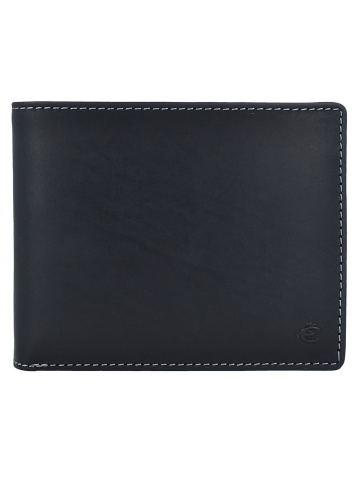 Esquire Dallas Geldbörse Leder 12 cm schwarz
