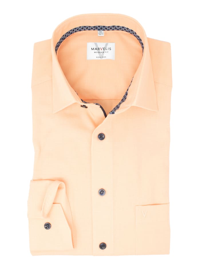 Modern Fit Businesshemd in Mango