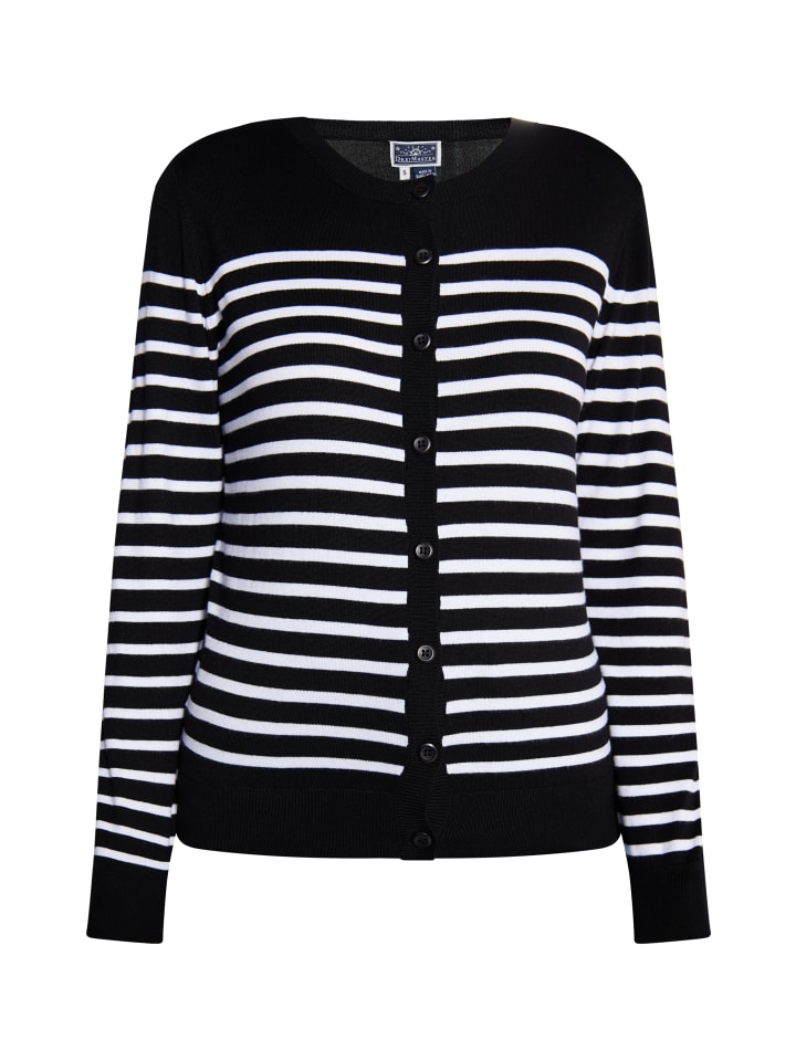 Damen Strickjacke in Schwarz Weiss