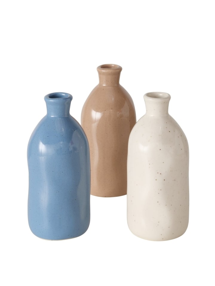 Vase Mylana aus 3er Set in blau