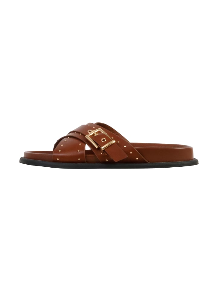 Sandalen zum Hineinschlüpfen Braun