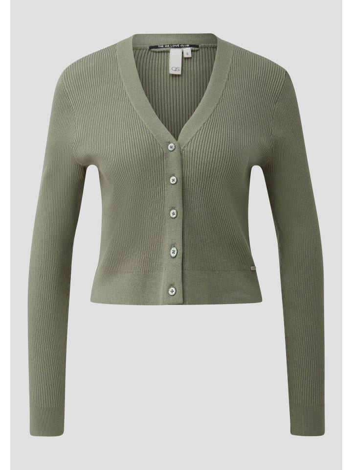 Strickjacke  in  7927_olivgrün