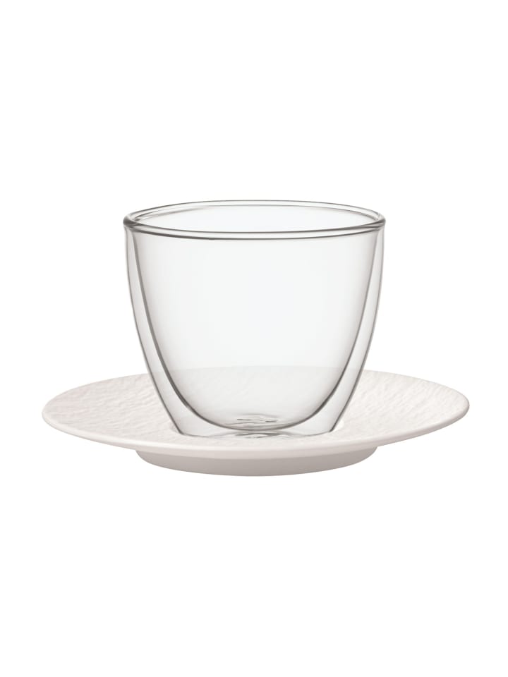 Café au Lait-Set Manufacture Rock in Weiß 250 ml