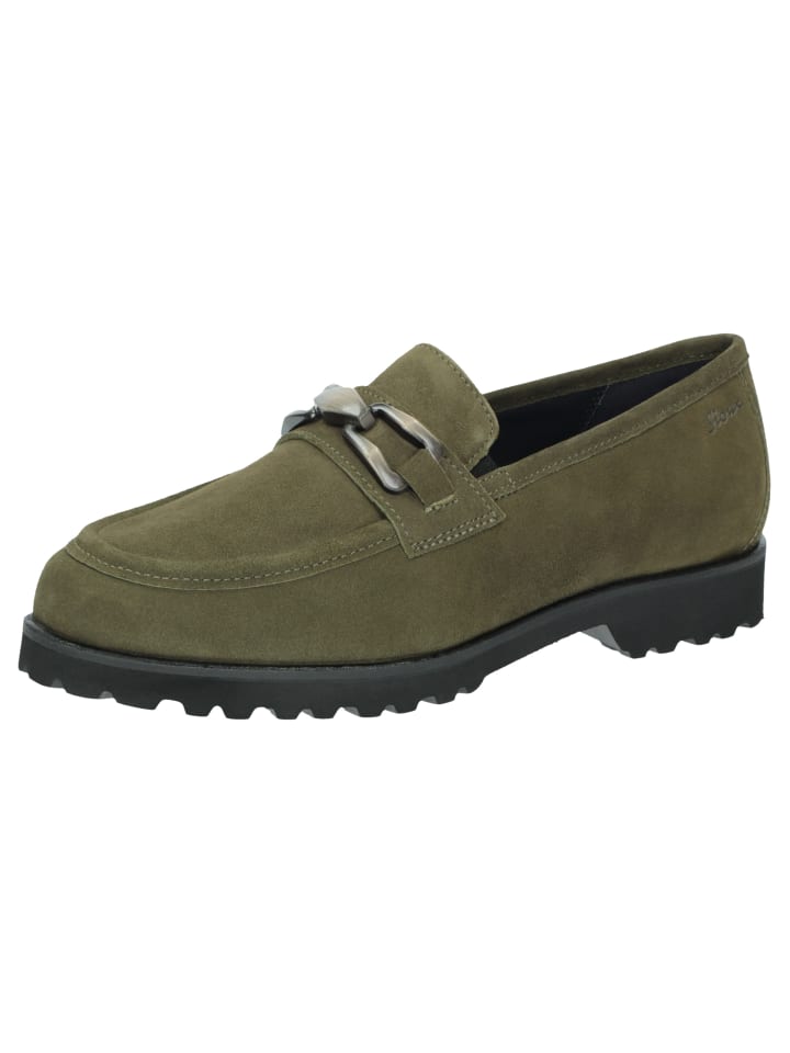 Slipper Meredith-757-H in dunkelgrün