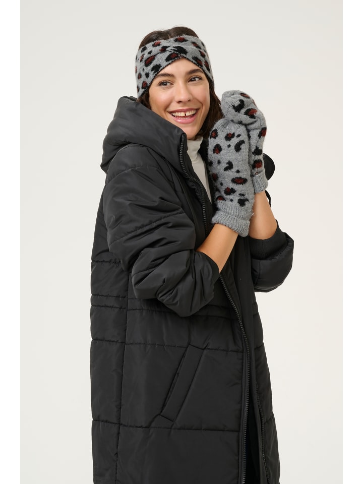 Handschuhe KAmae in Grey Mel./Animal Knit pattern