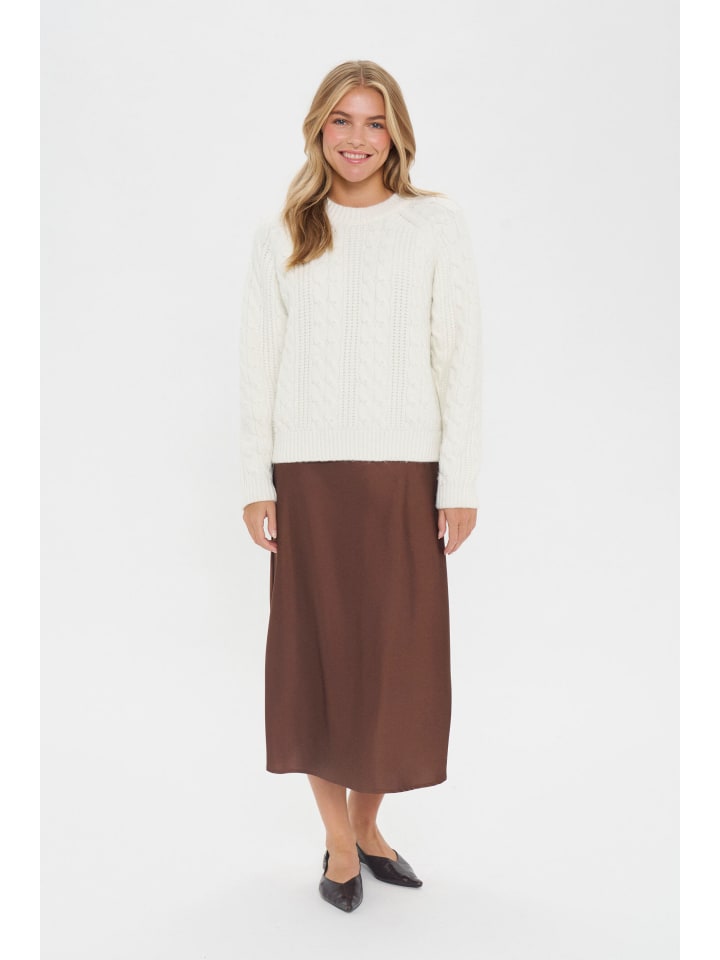 Strickpullover NylaSZ Gerade Passform in Ice