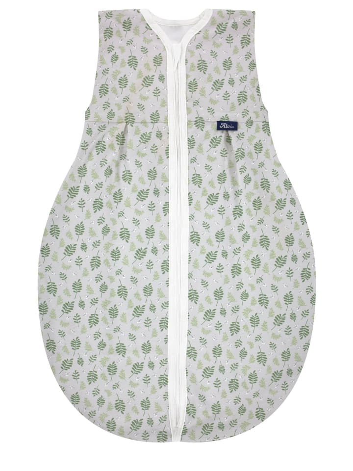 Baby Kugelschlafsack Molton in Drifting Leaves
