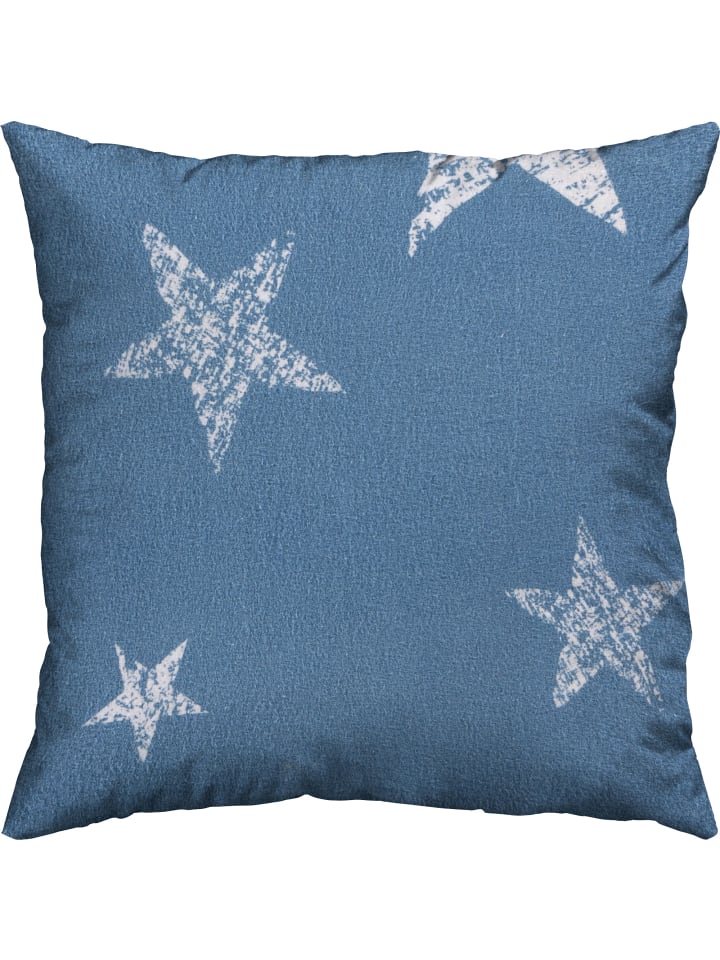 Fein Biber Kuschelkissenbezug in blau