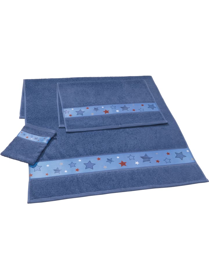 Frottier Kinder-Frottier-Set 3-teilig in blau