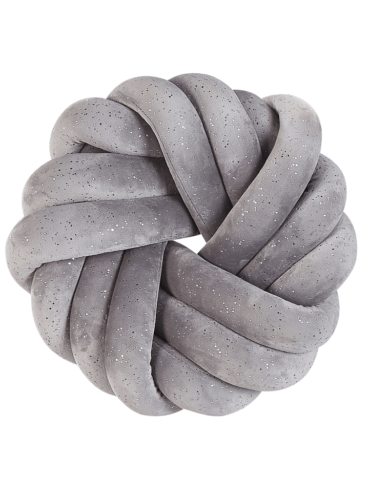 Dekokissen AKOLA in Grau - (W) 30 x (H) 15 x (L) 30 cm