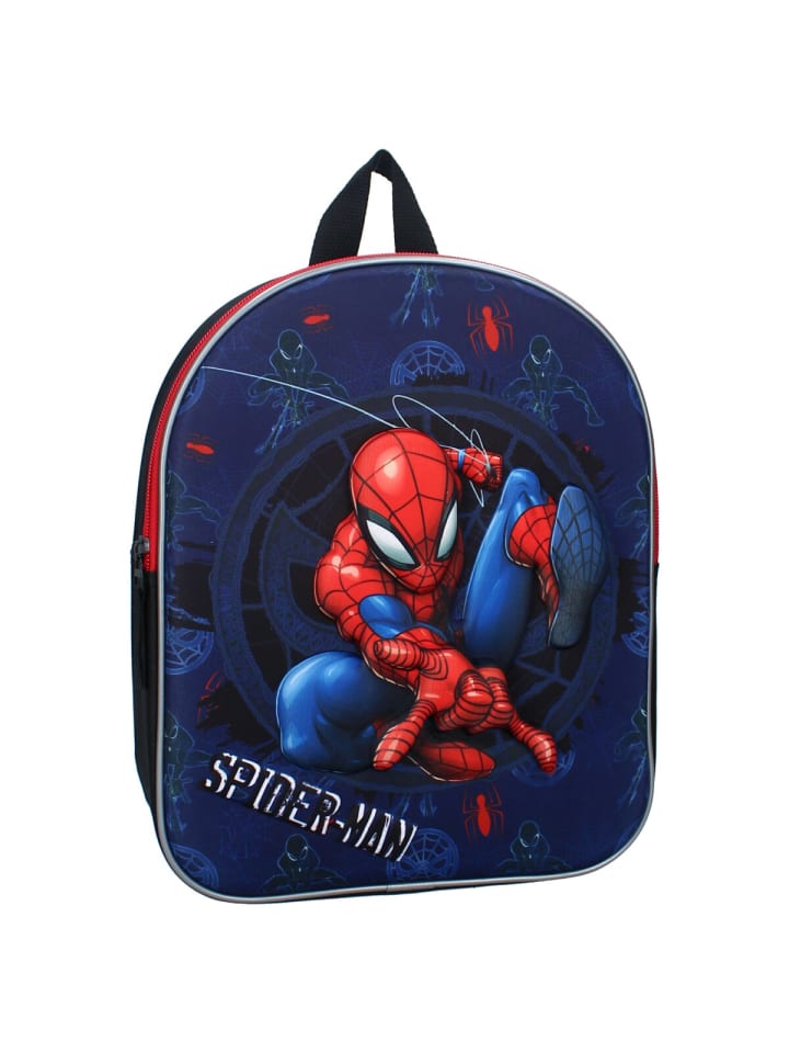 Rucksack Schulrucksack mit großem Hauptfach in Blau