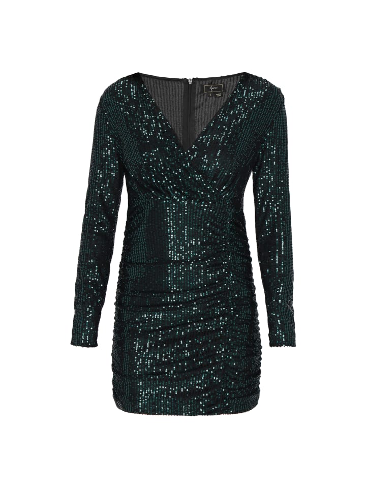 Women Dress in dark green