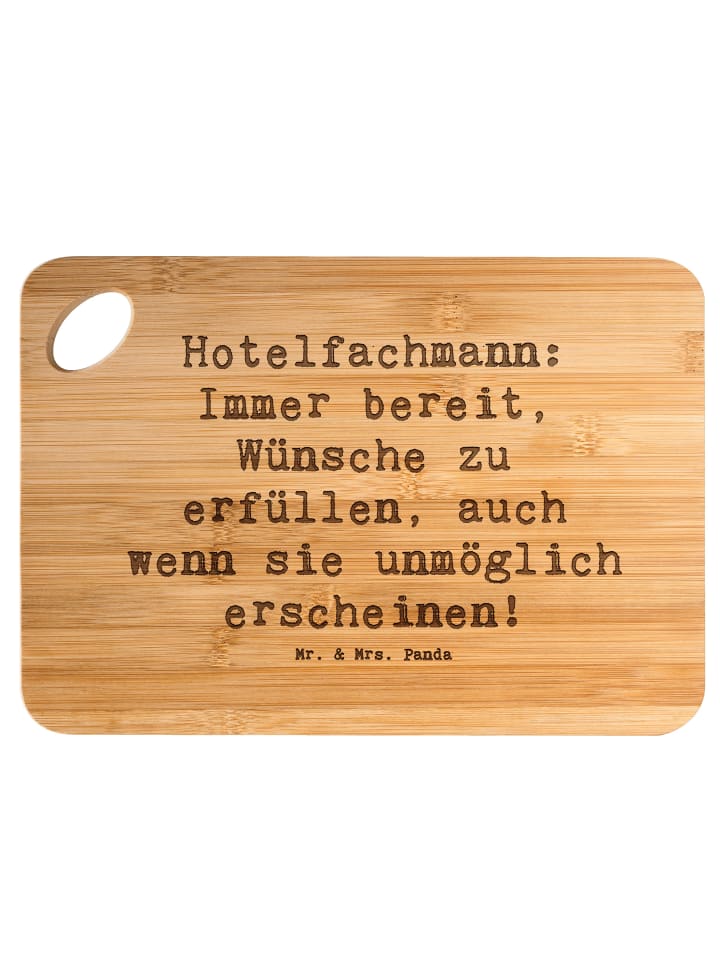 Servierplatte Spruch Hotelfachmann Zauber mit S... in Braun