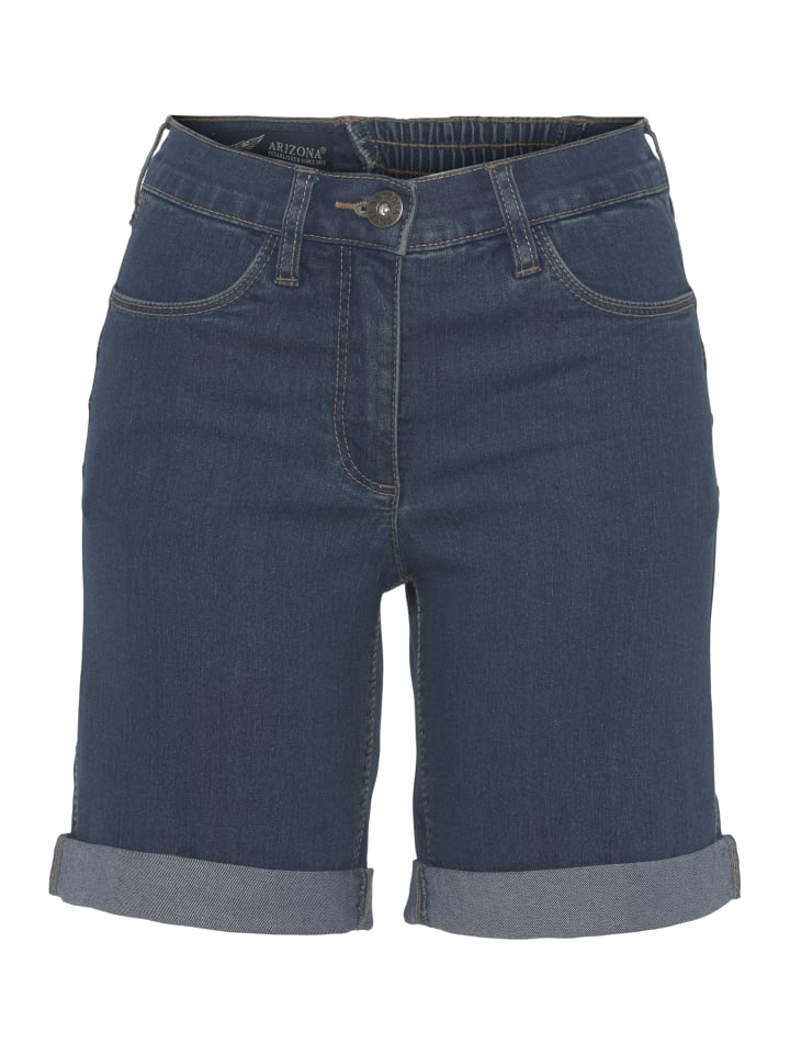 Jeansbermudas in blue washed