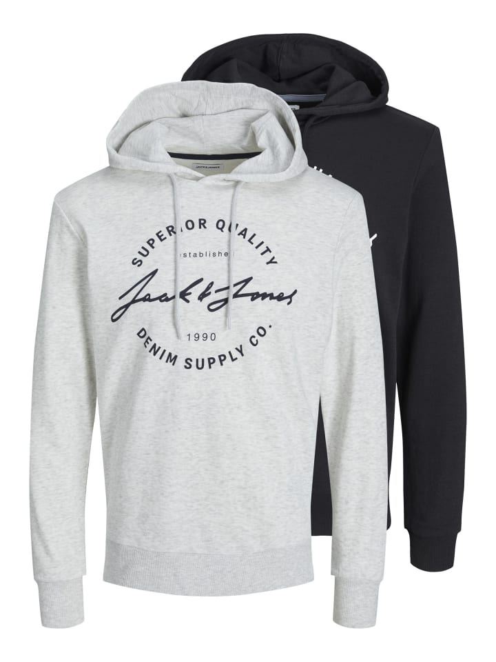 2er-Pack Kapuzenpullover in Black