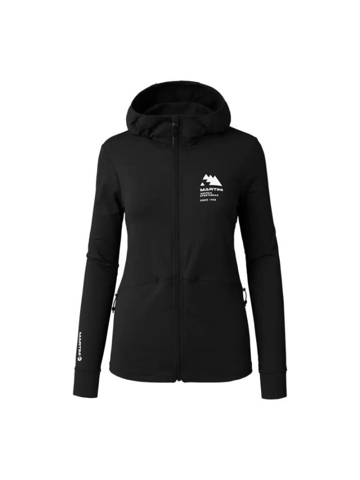 Fleecejacke in schwarz