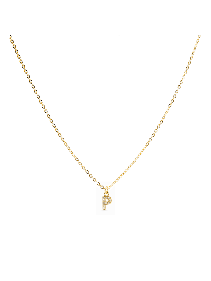 Halskette Alphabet mit 18 Karat Gold-Finish – ALPHABET
