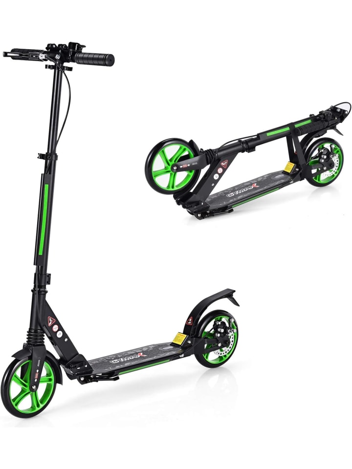 Cityroller Tretroller in Grün