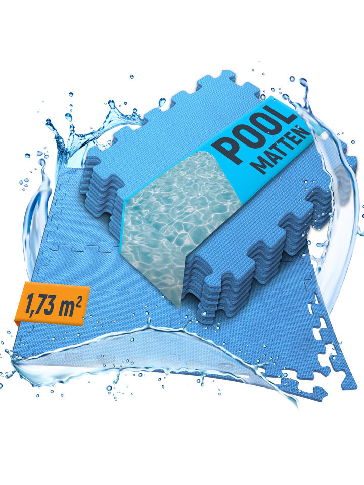 Poolunterlage "SF320" EVA Pool in Blau, 32x32 cm