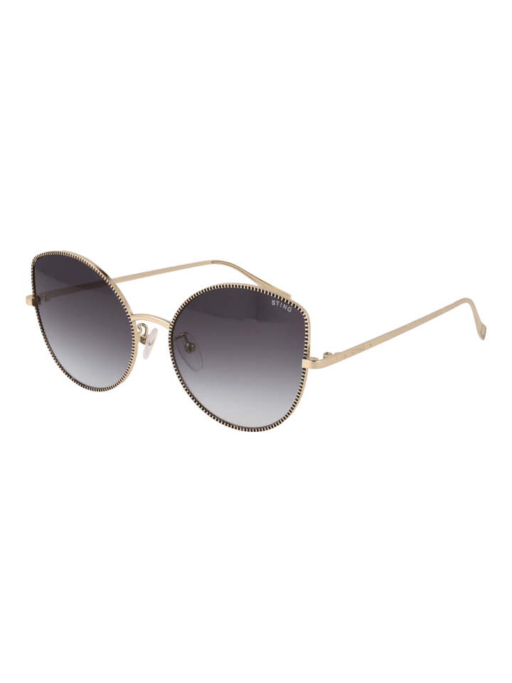 Damen Sonnenbrillen Katzenauge Gold