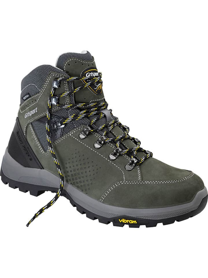 Wanderschuh Schnürstiefel Gritex in grün/grau