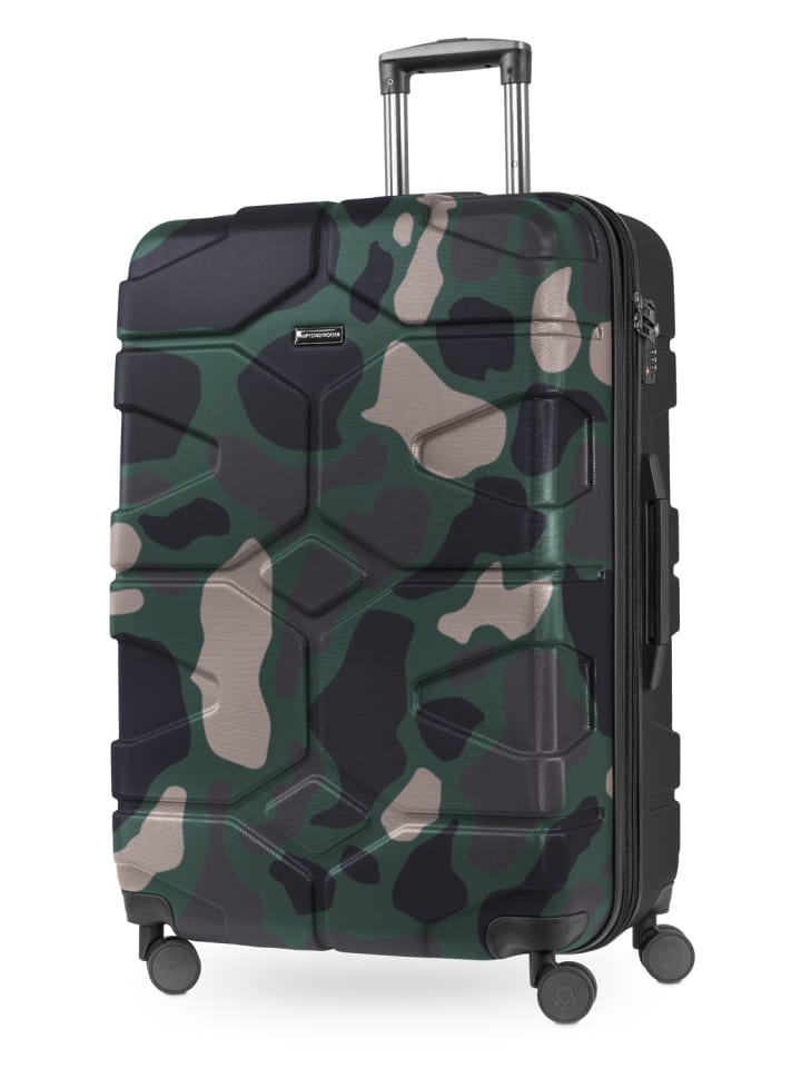 X-Kölln - großer Hartschalenkkoffer Erweiterung TSA 76cm 120L in Camouflage