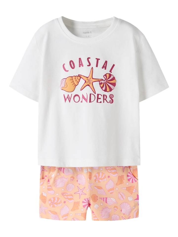 Set T-Shirt & Shorts Nmffeniaz in bright white