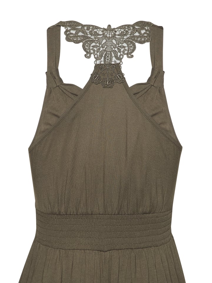 Maxikleid in dunkelgrün