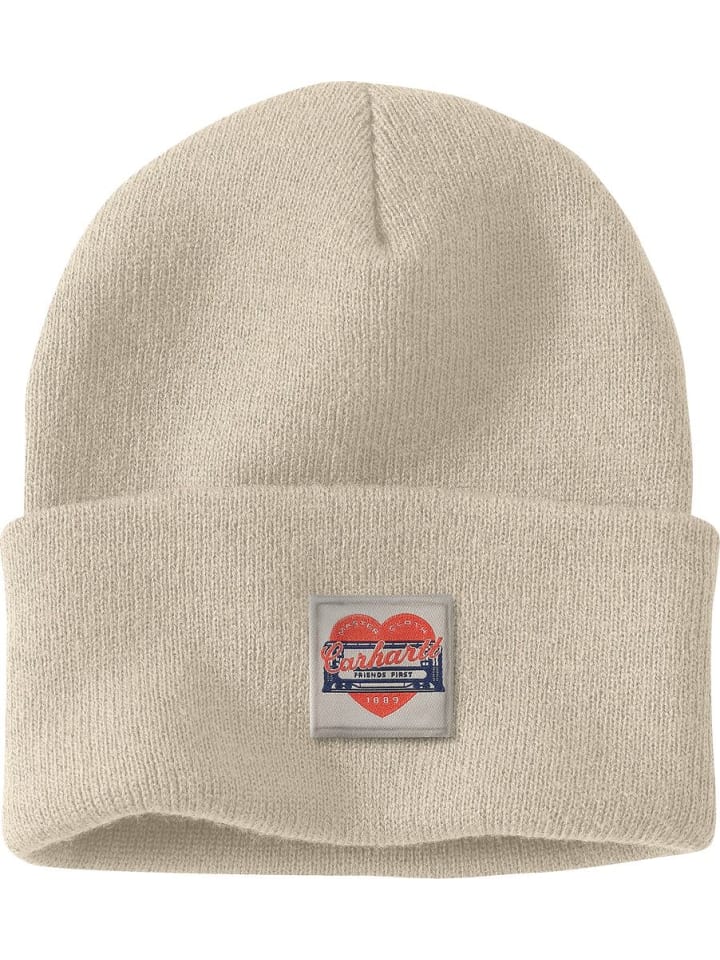 Mütze "Knit Heart Patch Beanie" in Weiß