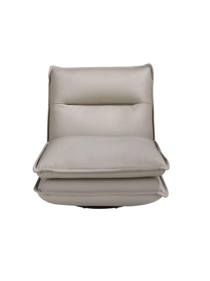 Drehsessel 5244 in Taupe Grau / Schwarz – (B)88 x (H)93 x (T)93 cm