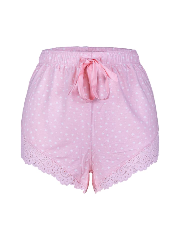 Pyjamahose short - Love & Lace in Rosa